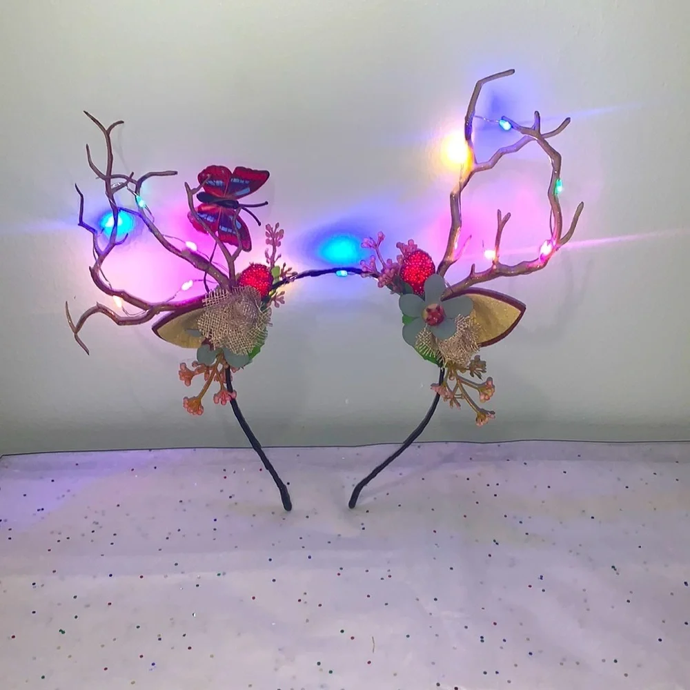 Women Girls Christmas Fairy Tale Flower Headband.